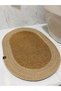 Jute, Wicker, Single Piece, Bath Mat, Bohemian Style Bathroom Set, Mat/40X60 - 6