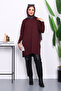 Plum Cold Yarn Knitwear Tunic - 2
