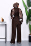 Modal Suit with Brown Button Detailed Tunic and Pants - 4