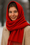 Red Tassel Scarf – Shawl and Wide Construction, Ideal for Cold Weather Sal1296 - 4
