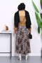 Biscuit Leopard Print Jacket Skirt Set - 4