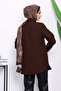 Brown Quilted Snap Pocket Jacket - 4