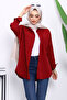 Burgundy Buttoned Casual Terikoton Shirt - 3