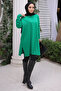 Green Cold Yarn Mercerized Knitwear Sweater - 5