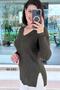 Glitter V-Neck Knitwear Blouse 4K185 - 3