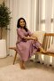 Dusky Lavender Wrap-Style Chinnon Kurta Set - 3