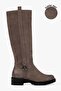 Women's Frost Mink Genuine Leather Nubuck Boots
