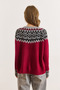 Women's Burgundy Collar Detailed Soft Textured Knitwear Sweater Kzk-19001021 - 2