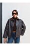 Velvet Collar Pocket Detail Jacket - 2