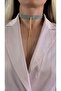 8 Row Chain Woven Dangle Body Leash Choker Silver Gold Color Handmade Necklace - 5