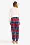 New Year's Themed Elastic Waist Plaid Patterned Flannel Pajama Bottoms-Fall in Love (25 Wn) - 6