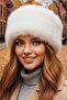 Women's Winter Vegan Fur Plush Kalpak Hat