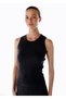 Sleeveless Extrafine Merino Wool Blend Knitwear Top Dark Gray