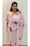 Pink Hand Painted Cotton Kurta Set