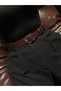 Oval Patterned Silver Buckle Model Women's Belt Waist Belt Coat Belt Dress Belt Trouser Belt - 2
