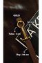 Classic Gold Long Buckle Model Women's Belt Waist Belt Coat Belt Dress Belt Trouser Belt - 4