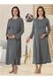 Women's Smoked Special Design Cotton Combed Maternity Nightgown Nightgown Set
