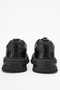 Men's Thick Sole Lace-Up Comfort Casual Shoes Genuine Leather Mc 20326 Black - 6