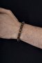 Cylinder Cut Tiger's Eye Classic Model Men's Natural Stone Bracelet - 2