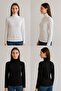 2-Pack of Mock Neck Long Sleeve Blouses