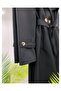Double Buttoned Long Trench Coat with Windproof [Slim Fit, Unlined, 110 cm Medium] - 2