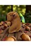 Capybara Keychain Sulfate 12cm Capybara Plush Toy Turtle Charm Bag Decoration - 2