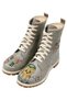 Women's Vegan Leather Grey Long Boots - Warner Bros Tweety Looney Tunes Ski Club Design