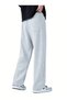 Seasonal Casual Wide Leg High Waist Navy Blue Sweatpants-Asel0111 - 2
