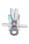 Plush Mini Rabbit with Holder 842 Gray - 2