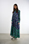 Floral Printed Long Dress - 4