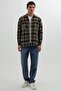 Men's Regular Fit Normal Cut Double Pocket Winter Lumberjack Checkered Shirt - 4