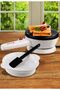 4-Piece Crepe Maker Set 800W ME-CRP333 Grey/White - 3