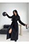 Women's Premium Imported Fabric Tie-Up Belted Cashmere Coat