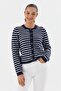 Striped knit cardigan laci