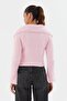 Soft Textured Blouse Cardigan Pink - 5