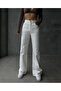 Casual White Pants Jeans Lycra Women's Stretchy-2 - 4