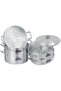 Galaxy 5-Layer Steamer – 32 cm Diameter ,Ideal for Healthy Cooking, (Silver, 5 Layer) - 2