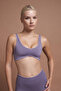 Naia Purple Double Color Seamless Sports Bra