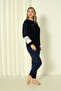Fwn 3012 Plush Welsoft Fleece Winter Soft Women's Pajamas Set - 3