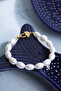 Certified Pearl Silver Clasp Natural Stone Bracelet - 4
