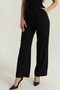 Women's Lace-Up Pleated Pocketed Lycra Palazzo Pants 5711085 - 3