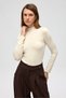 Serina Turtleneck Beige Slim Knitwear