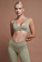 Moss V Seamless Seamless Green Scrunch Recovery Sports Leggings - 8