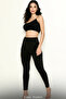 Women's Bamboo Long Leggings Breathable Soft Textured Slim Fit Underwear Skin Color Qen802 - 3