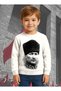 Unisex Crescent and Star 19 May 29 October 23 April 10 November Atatürk Children's 3 Thread Raised Sweatshirt - 3