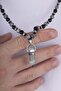 Onyx and Jasper Stone Natural Stone Men's Necklace
