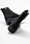 Flat Sole Long Women's Boots Black Emerald Black - 5