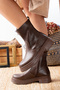 Stretch Ankle High Shiny Leather Non-Slip Sole Orthopedic Women's Stylish Boots&Bootie - 4