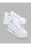 Women's High Sole Lace-Up Stone Patterned Comfortable Sports Shoes Casual Sneakers - 2