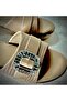 Elegant Women’s Sandal with Rhinestone Buckle – Comfortable Slip-On Wedge Slippers For Ladies - 4